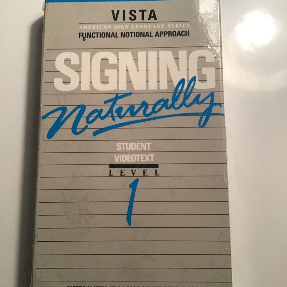 Signing Naturally American Sign Language VHS Tape Level 1